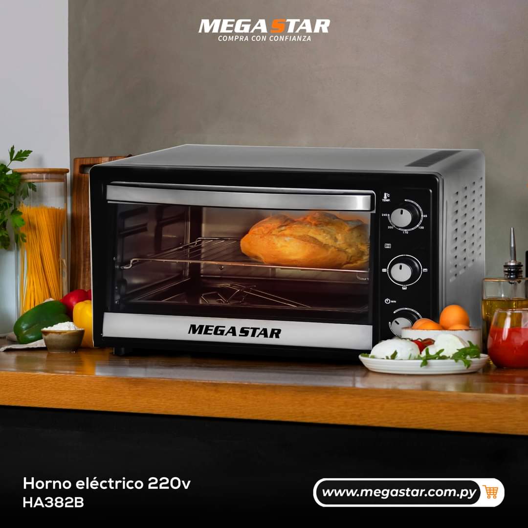 Horno El&eacute;ctrico MegaStar Capacidad 38L.