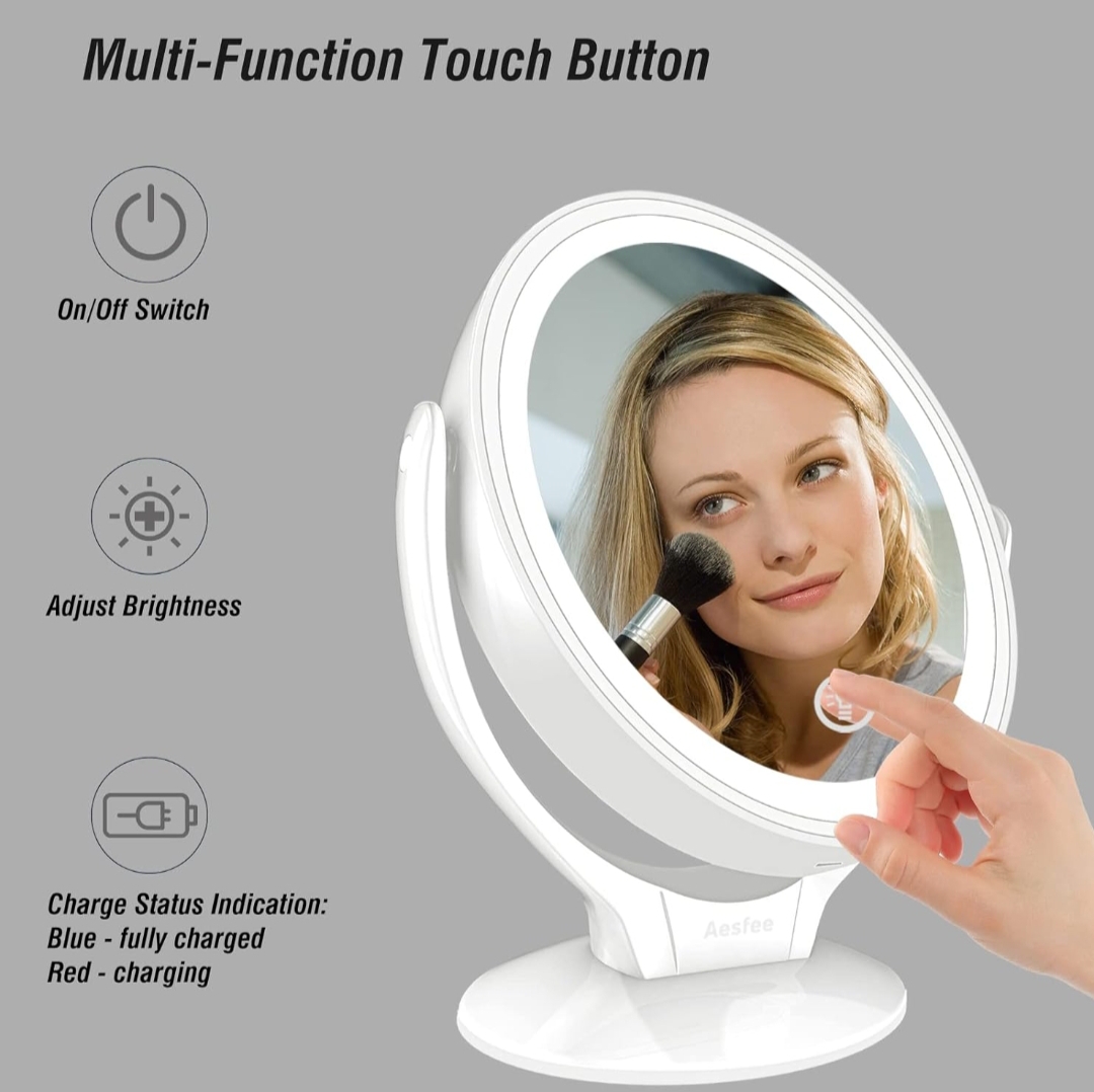 Espejo de Maquillaje Recargable